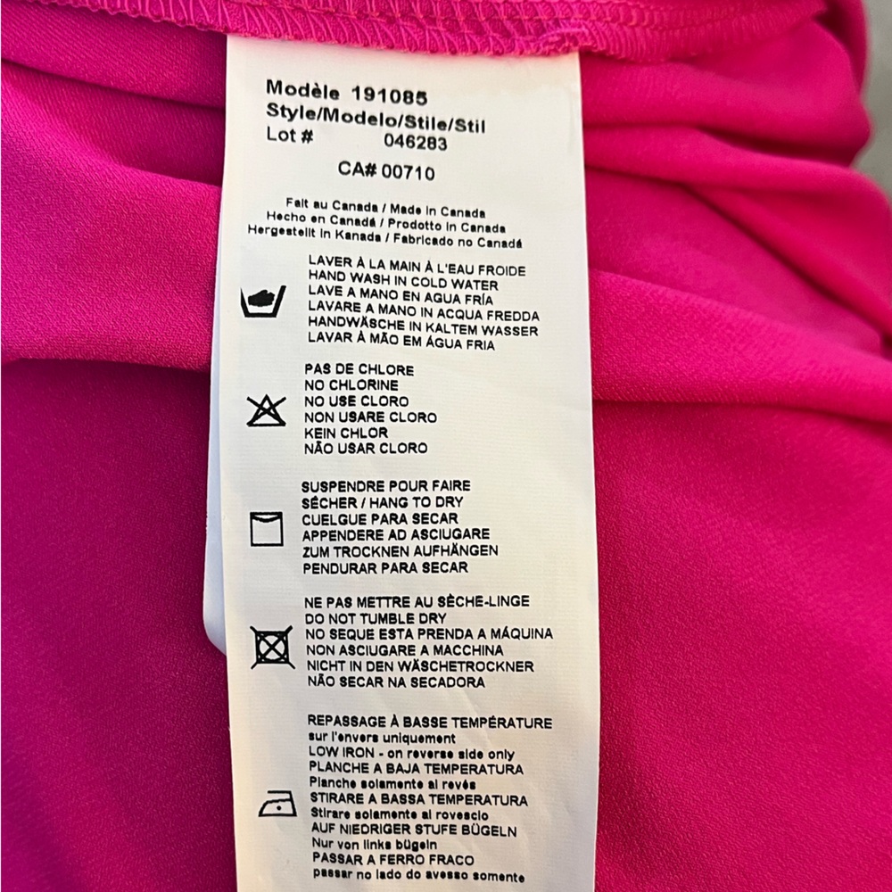 Joseph Ribkoff Fuschia Pink A-Line Swing Sleeveless Mini Dress Women’s Medium - Picture 7 of 9
